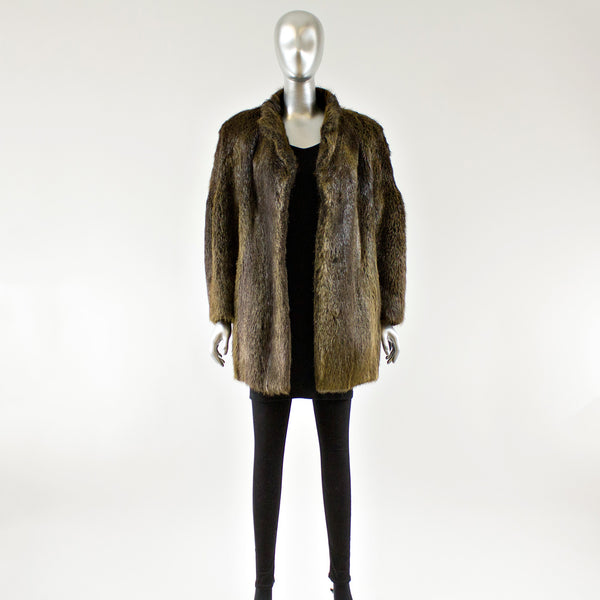 Beaver Fur Jacket - Size S