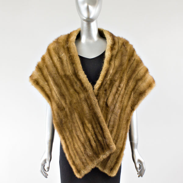 Autumn Haze Mink Fur Stole - One Size Fits All