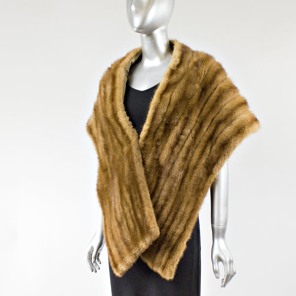 Autumn Haze Mink Fur Stole - One Size Fits All