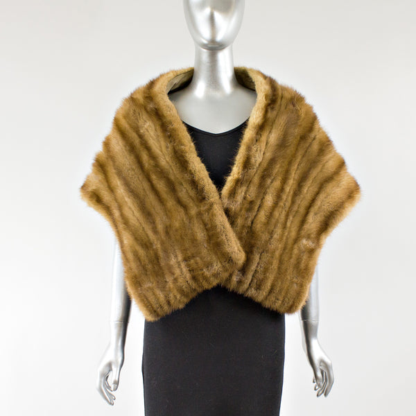 Autumn Haze Mink Fur Stole - One Size Fits All