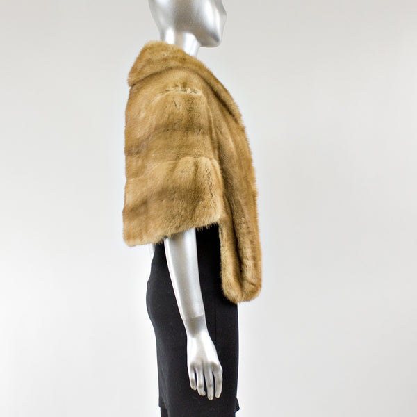 Autumn Haze Mink Fur Stole - One Size Fits All