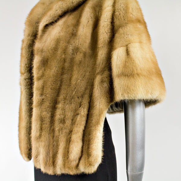 Autumn Haze Mink Fur Stole - One Size Fits All