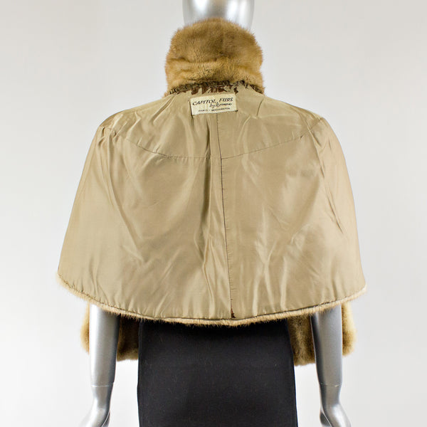 Autumn Haze Mink Fur Stole - One Size Fits All