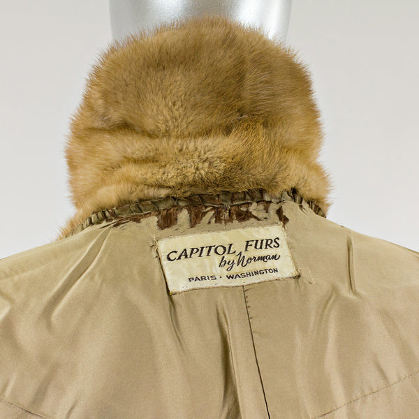 Autumn Haze Mink Fur Stole - One Size Fits All