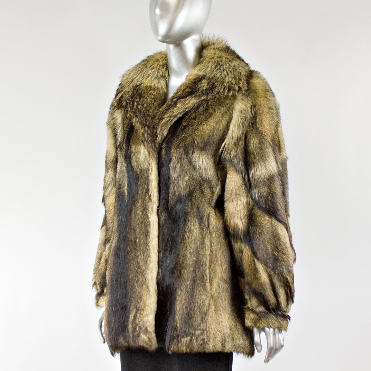 Raccoon Fur Jacket - Size S