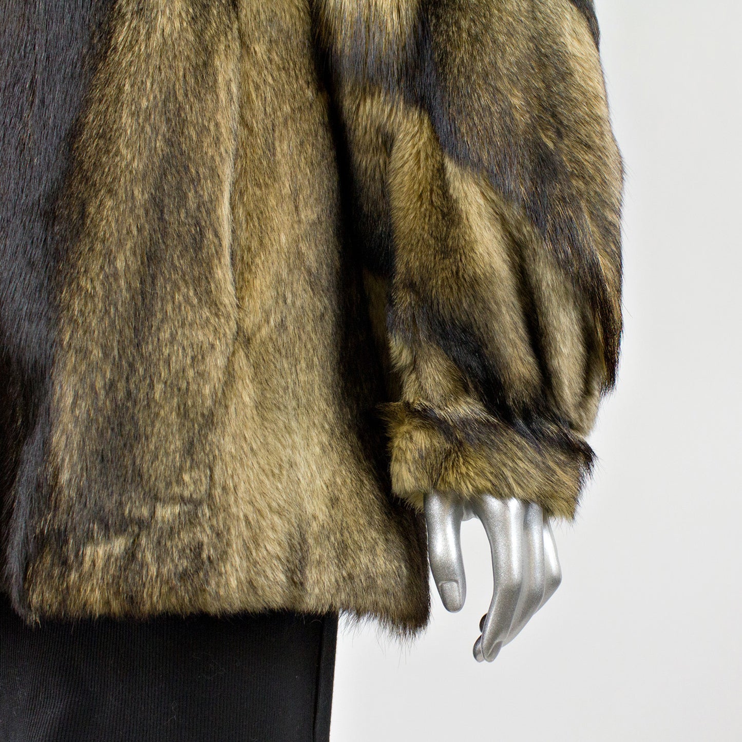 Raccoon Fur Jacket - Size S