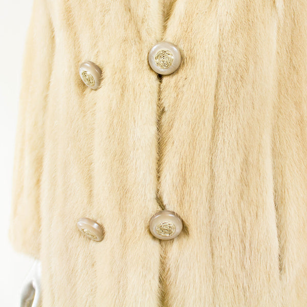 Blonde 7/8 Mink Coat - Size XS