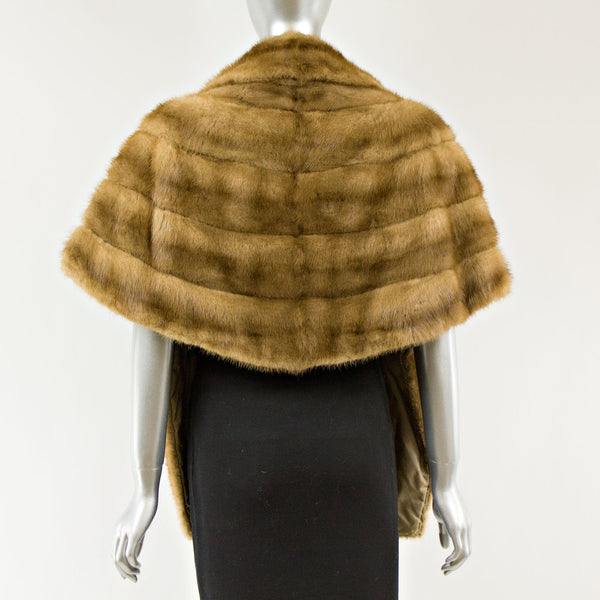 Demi Buff Mink Stole - One Size Fits All