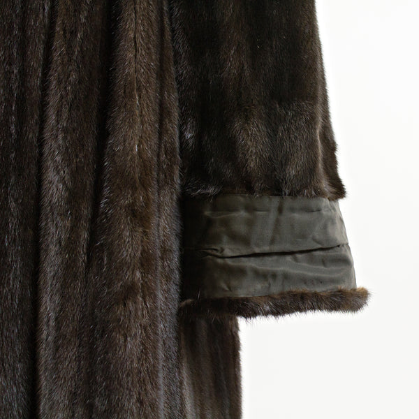 Mahogany Mink Fur Coat - Size M