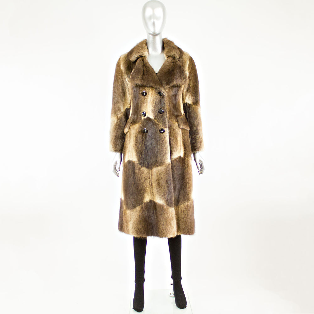 DIOR Muskrat Coat 7/8 Coat - Size S