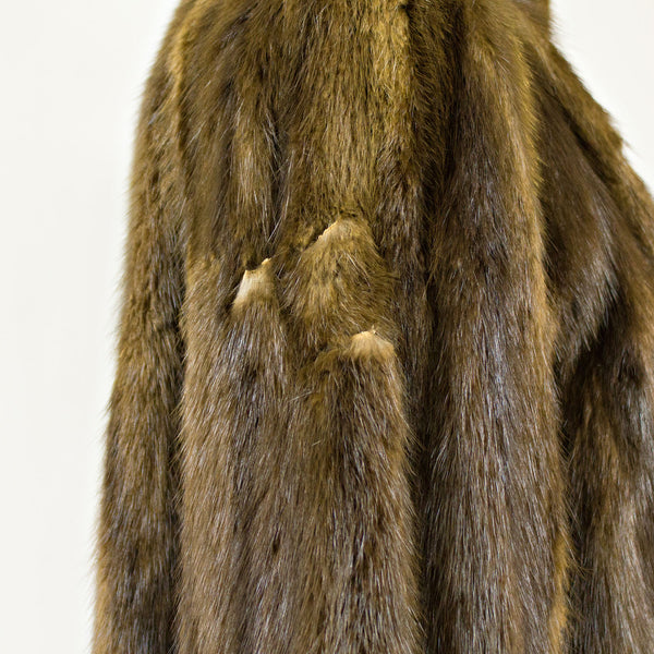 Muskrat Coat with FREE Hat - Size S