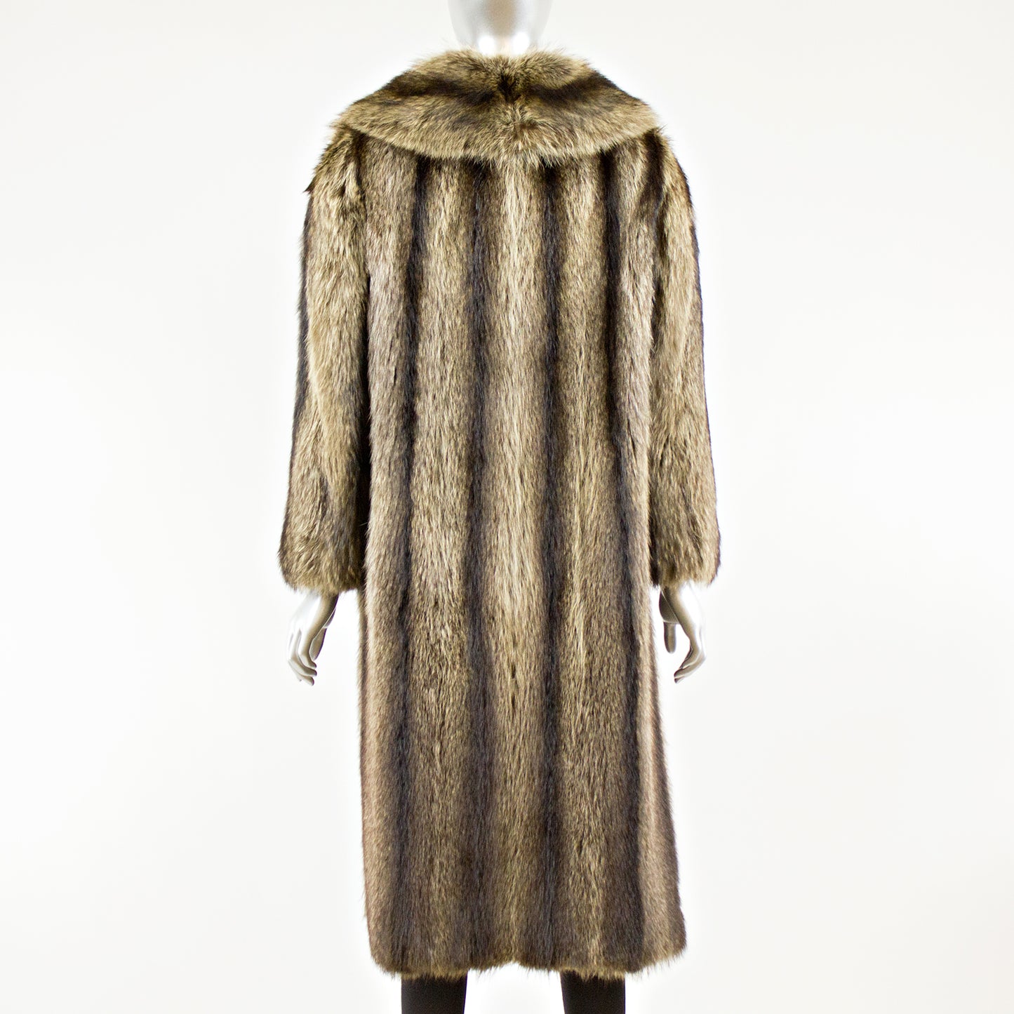 Raccoon Fur Coat - Size XS