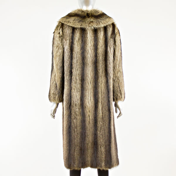 Raccoon Fur Coat - Size XS