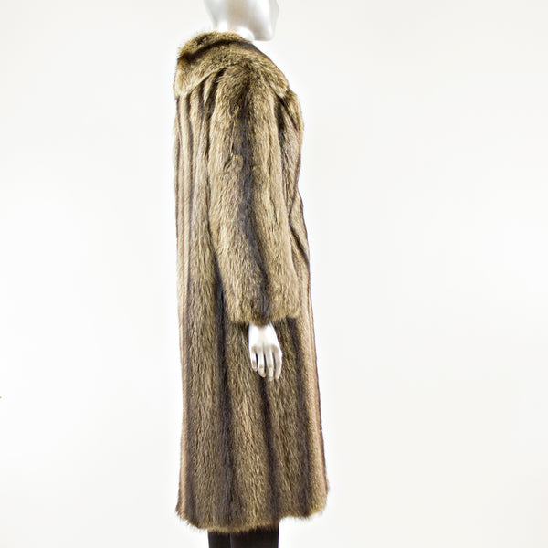 Raccoon Fur Coat - Size XS