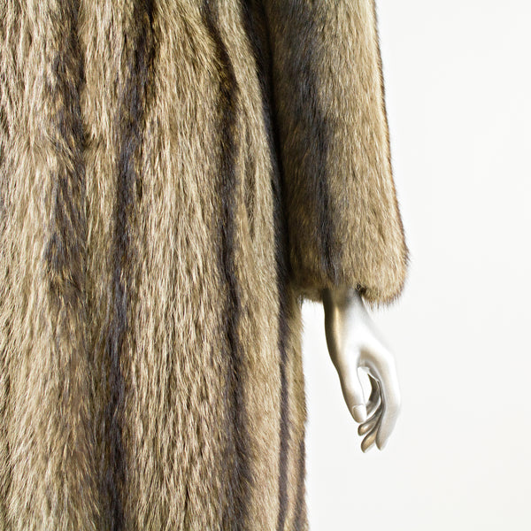 Raccoon Fur Coat - Size XS