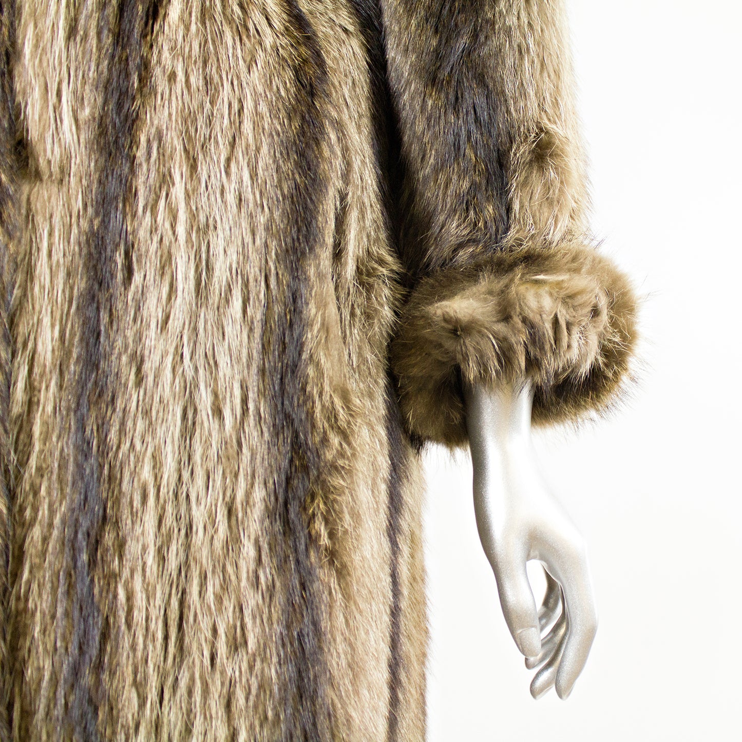 Raccoon Fur Coat - Size XS