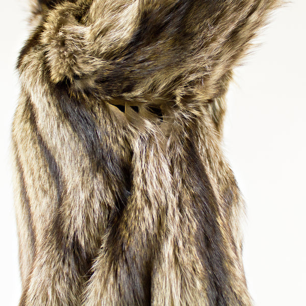 Raccoon Fur Coat - Size XS