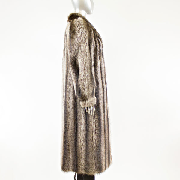 Raccoon Fur Coat - Size M