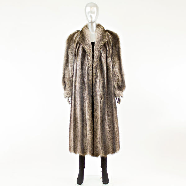 Raccoon Fur Coat - Size M