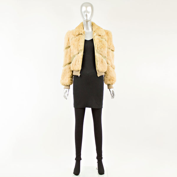 Tan Rabbit Jacket - Size XS