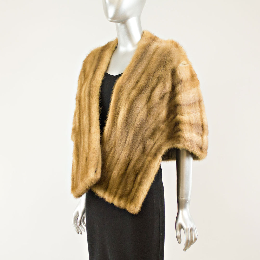 Autumn Haze Mink Cape - Size S