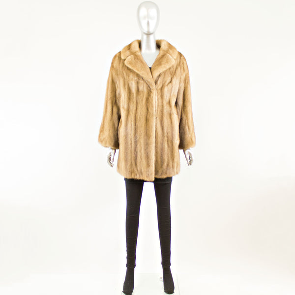 Autumn Haze Mink Coat Swing - Size S-M