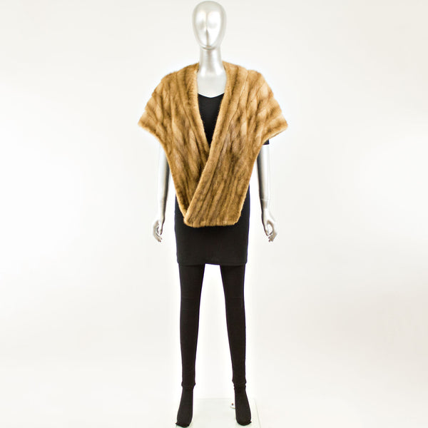 Saks Autumn Haze Mink Stole - Free Size