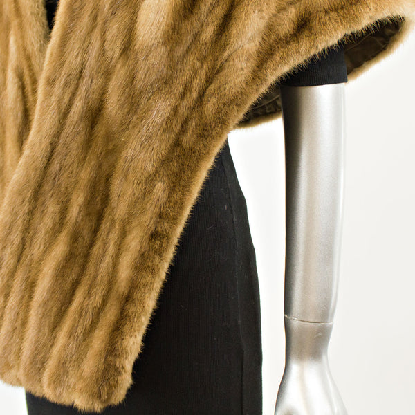 Saks Autumn Haze Mink Stole - Free Size