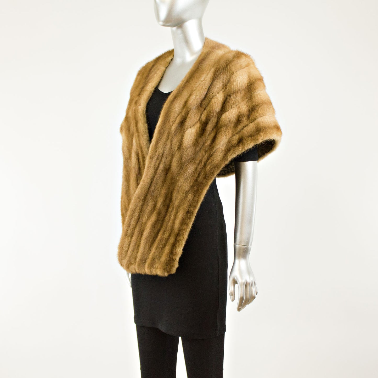 Saks Autumn Haze Mink Stole - Free Size
