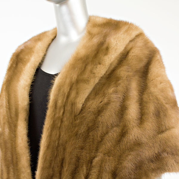 Autumn Haze Mink Stole- Free Size (Vintage Furs)
