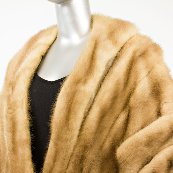 Autumn Haze Mink Stole- Free Size (Vintage Furs)