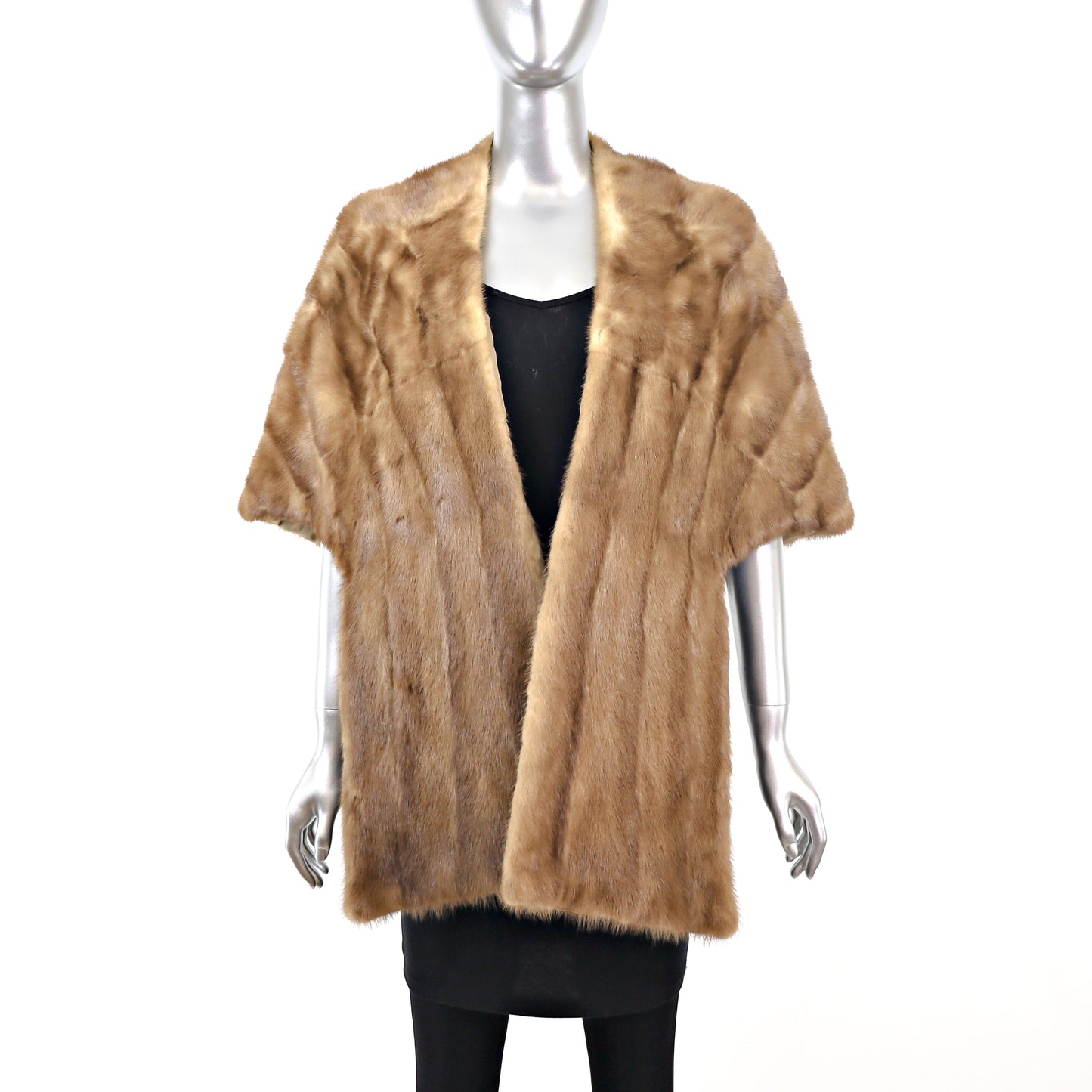 Light Brown Mink Stole- Size Free