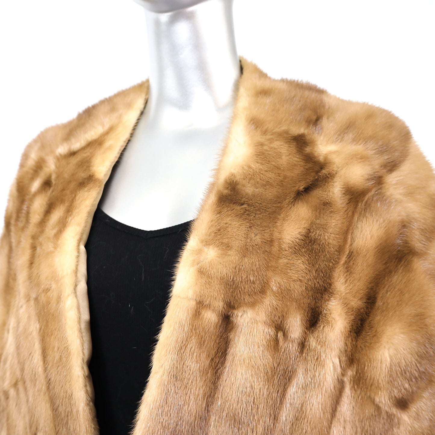 Light Brown Mink Stole- Size Free