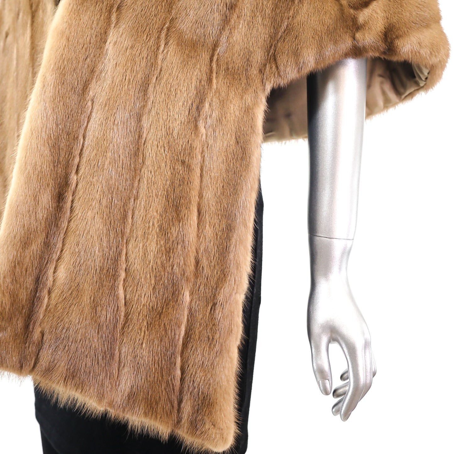 Light Brown Mink Stole- Size Free