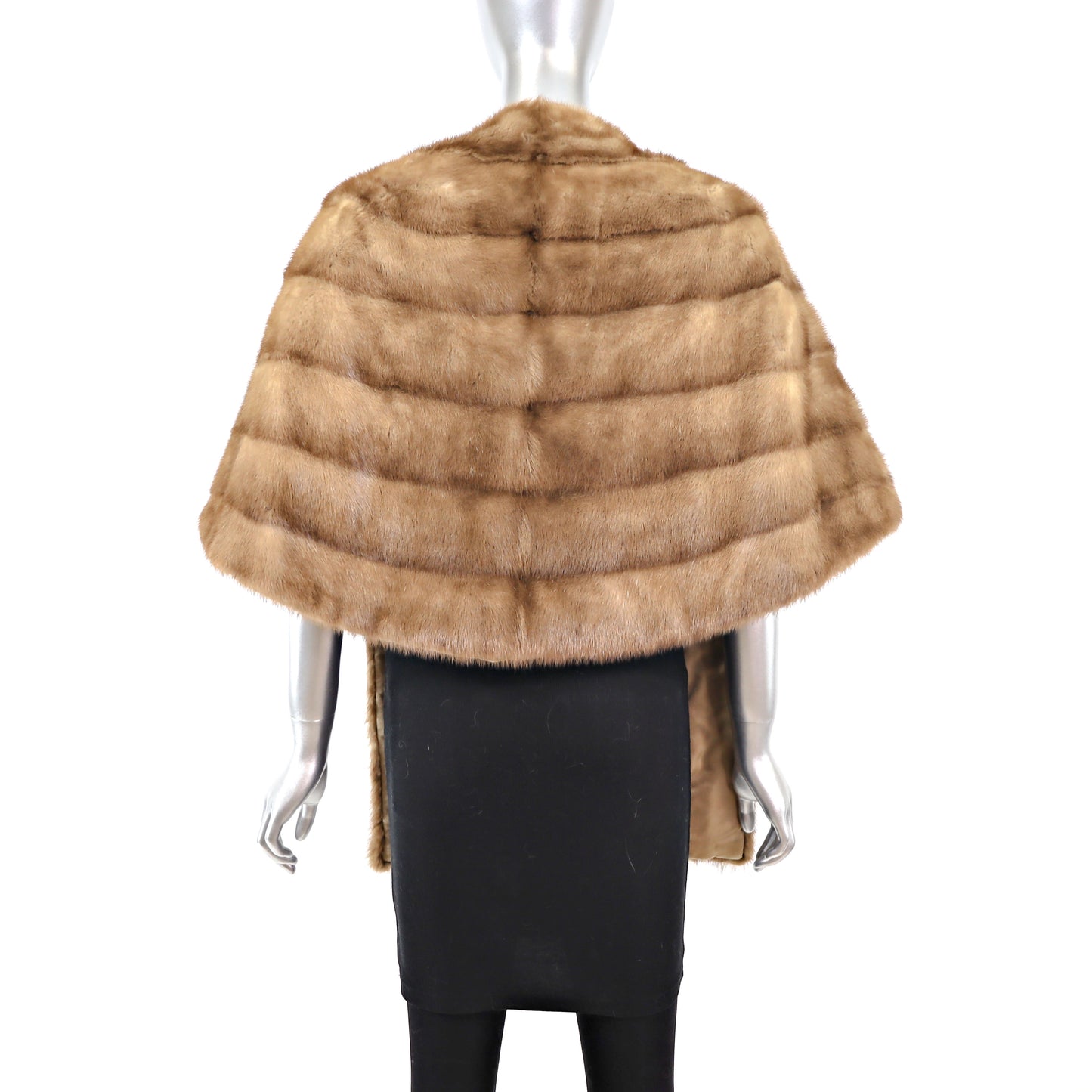 Light Brown Mink Stole- Size Free