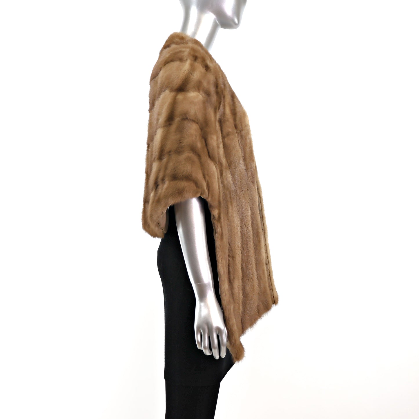 Light Brown Mink Stole- Size Free