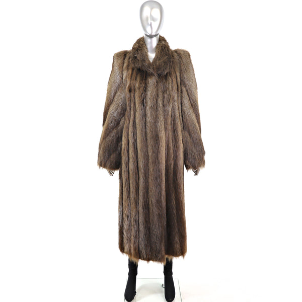 Long Hair Beaver Coat- Size S-M