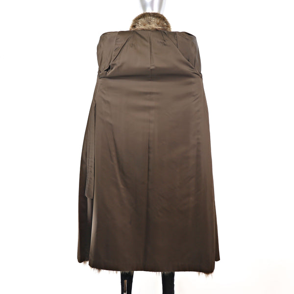 Long Hair Beaver Coat- Size S-M