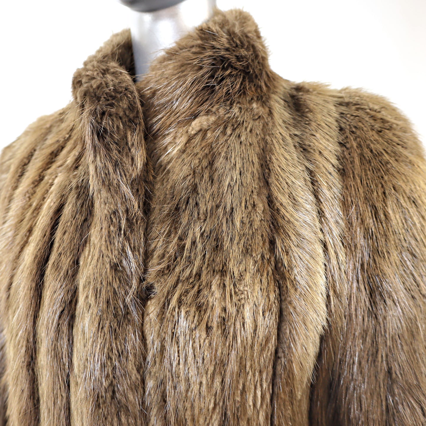 Lord & Taylor Long Hair Beaver Coat- Size S