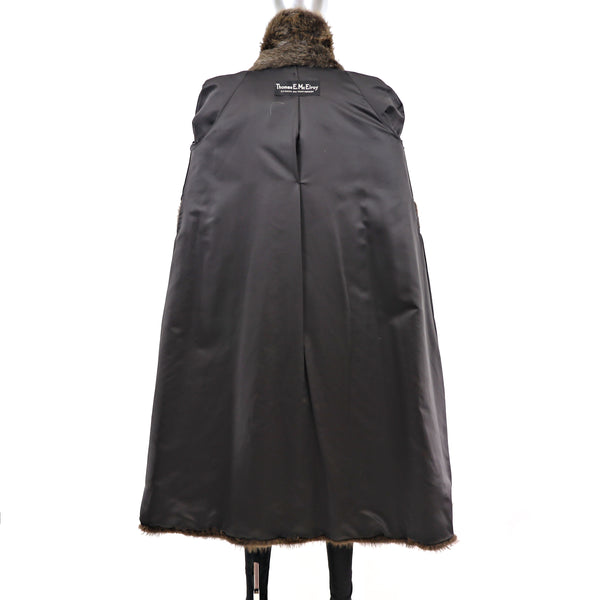 Full Length Beaver Coat- Size L