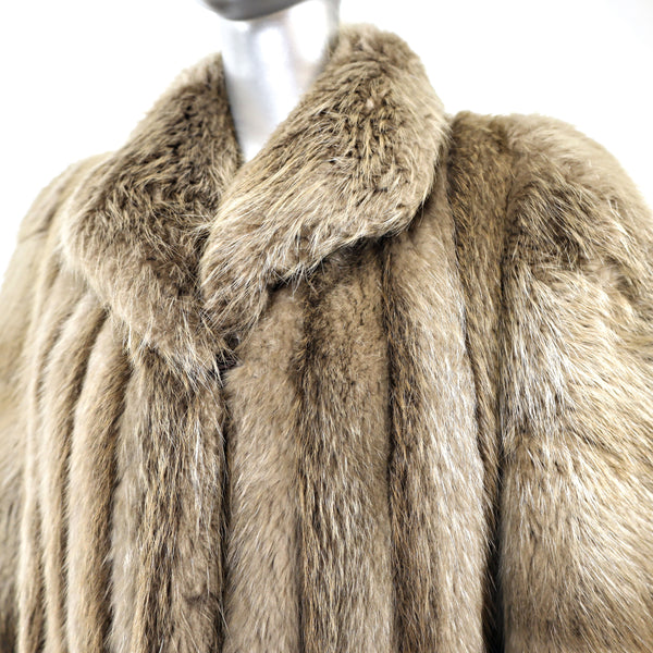 Blonde Beaver Coat- Size M
