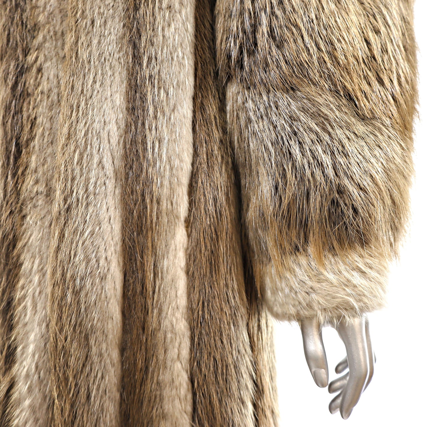 Blonde Beaver Coat- Size M