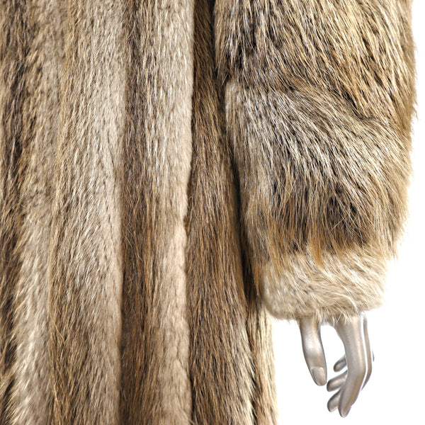 Blonde Beaver Coat- Size M