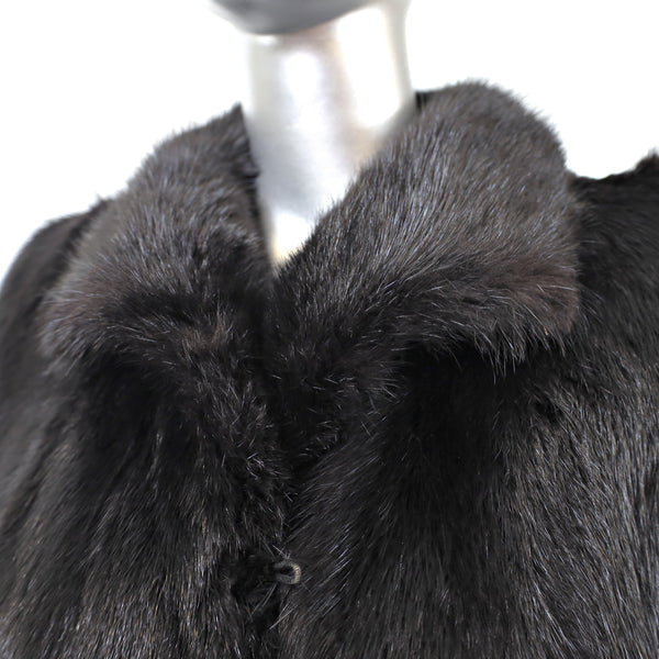 Full Length Beaver Coat- Size M