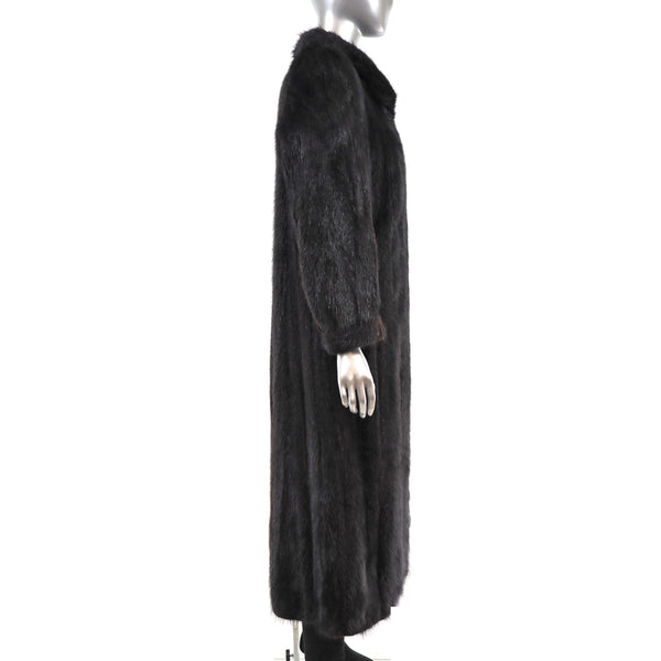 Full Length Beaver Coat- Size M