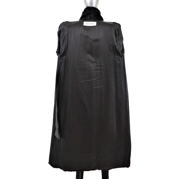 Full Length Beaver Coat- Size M