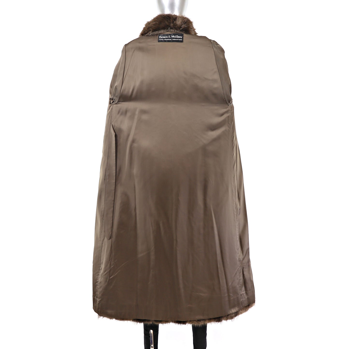 Long Hair Beaver Coat- Size S