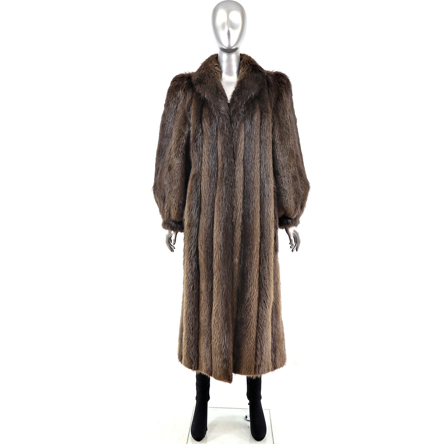 Long Hair Beaver Coat- Size S