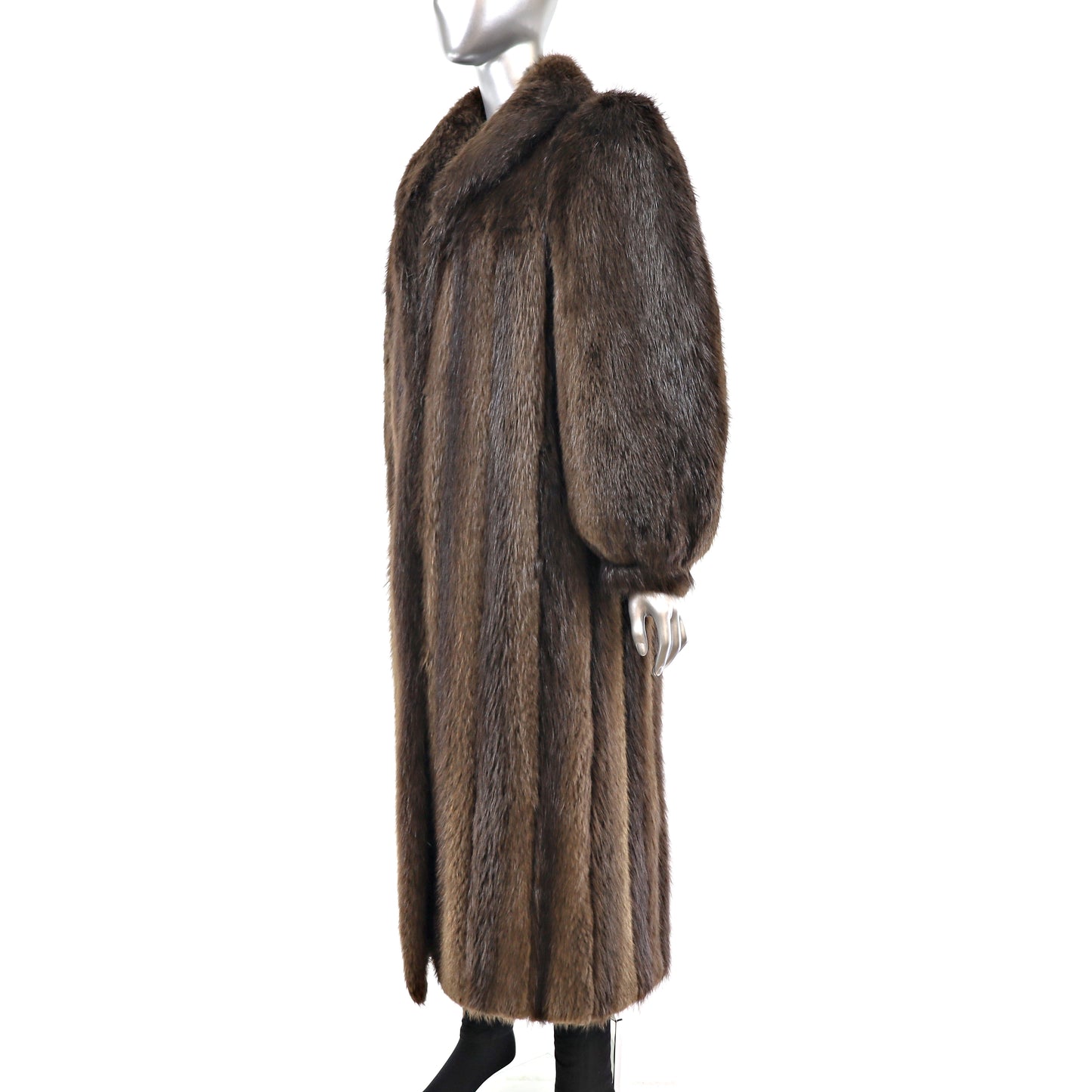 Long Hair Beaver Coat- Size S