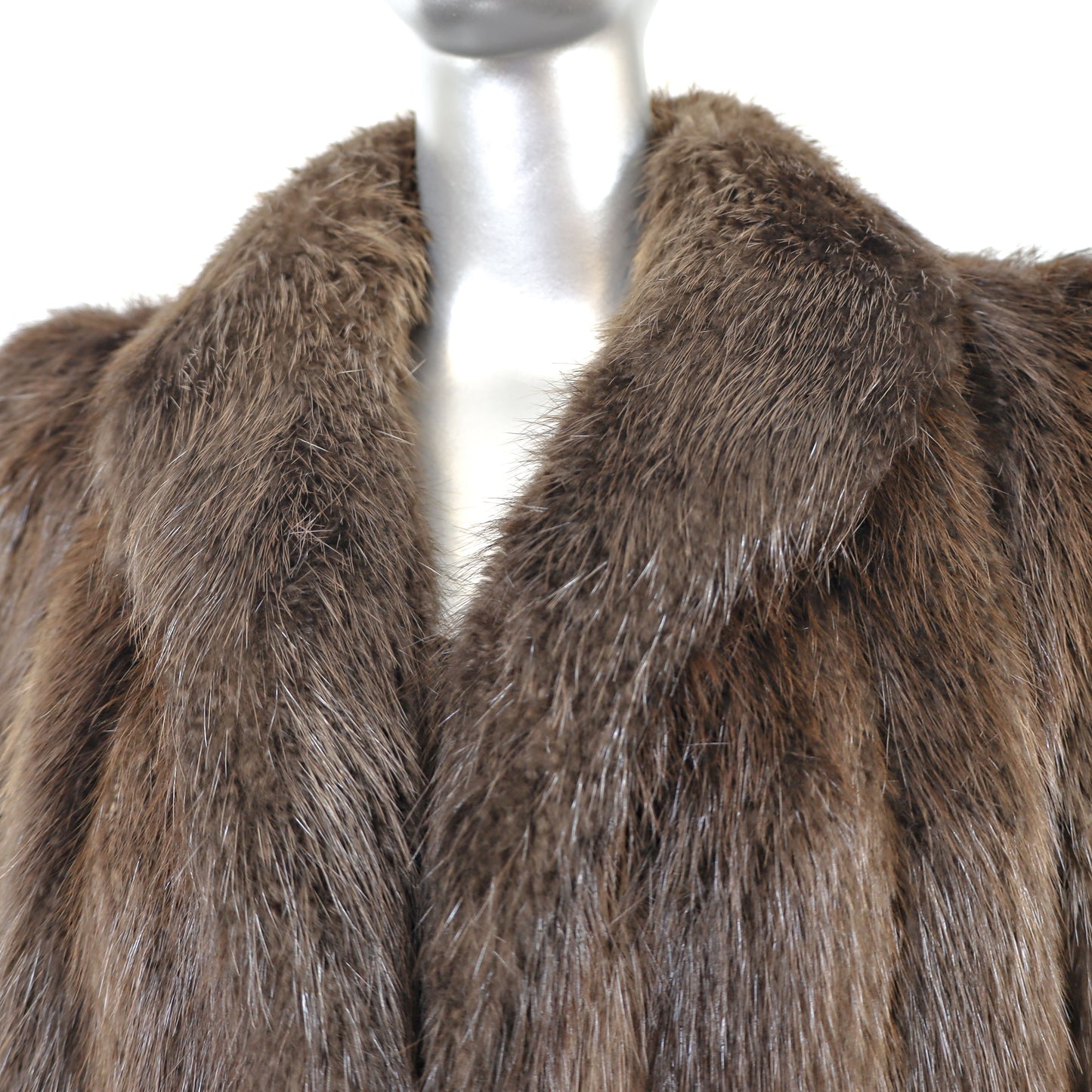 Long Hair Beaver Coat- Size S